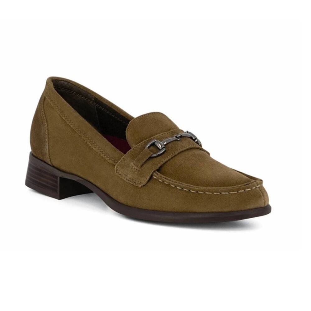 Munro Gryffin Women's Suede Driving Loafer's Toasted Sesame Tan Size 7N
